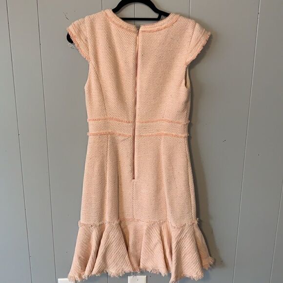 Rebecca Taylor Pink, Cream & Silver Dress Size 6 - Picture 5 of 6